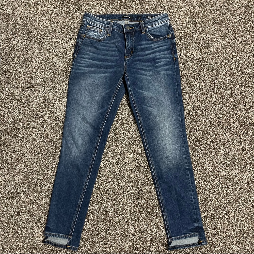 Miss Me Skinny Ankle Step Hem Jeans